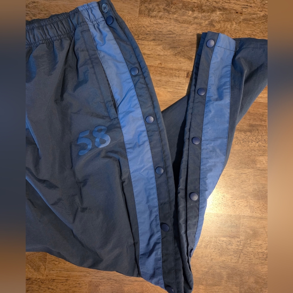 Y2K Vibes Tear Away Swish Pants Cotton Blend Lined - Picture 6 of 7
